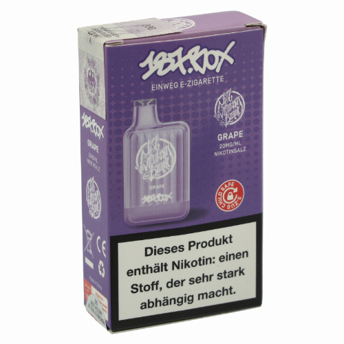 187 Strassenbande Box Grape Einweg E-Zigarette 20mg
