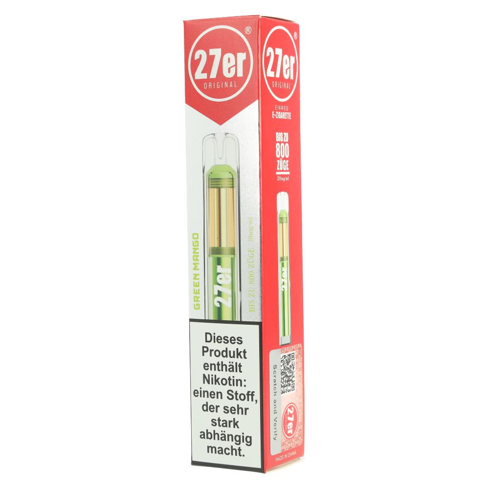 27er Einweg E-Zigarette Green Mango 20mg