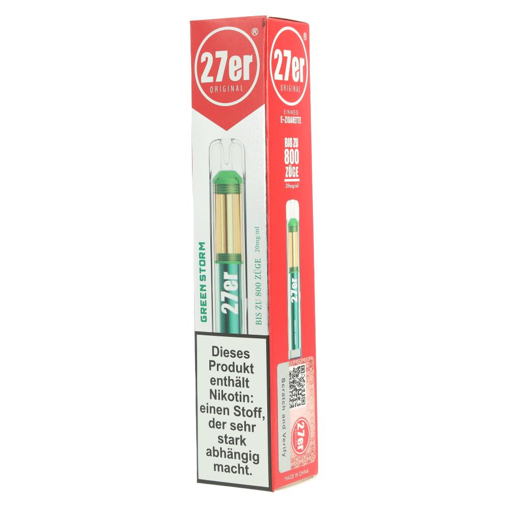 27er Einweg E-Zigarette Green Storm 20mg