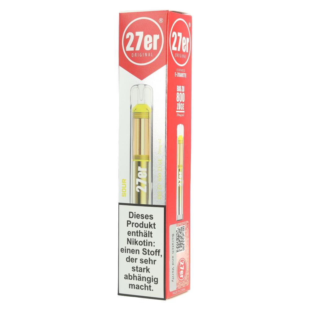 27er Einweg E-Zigarette Sour 20mg