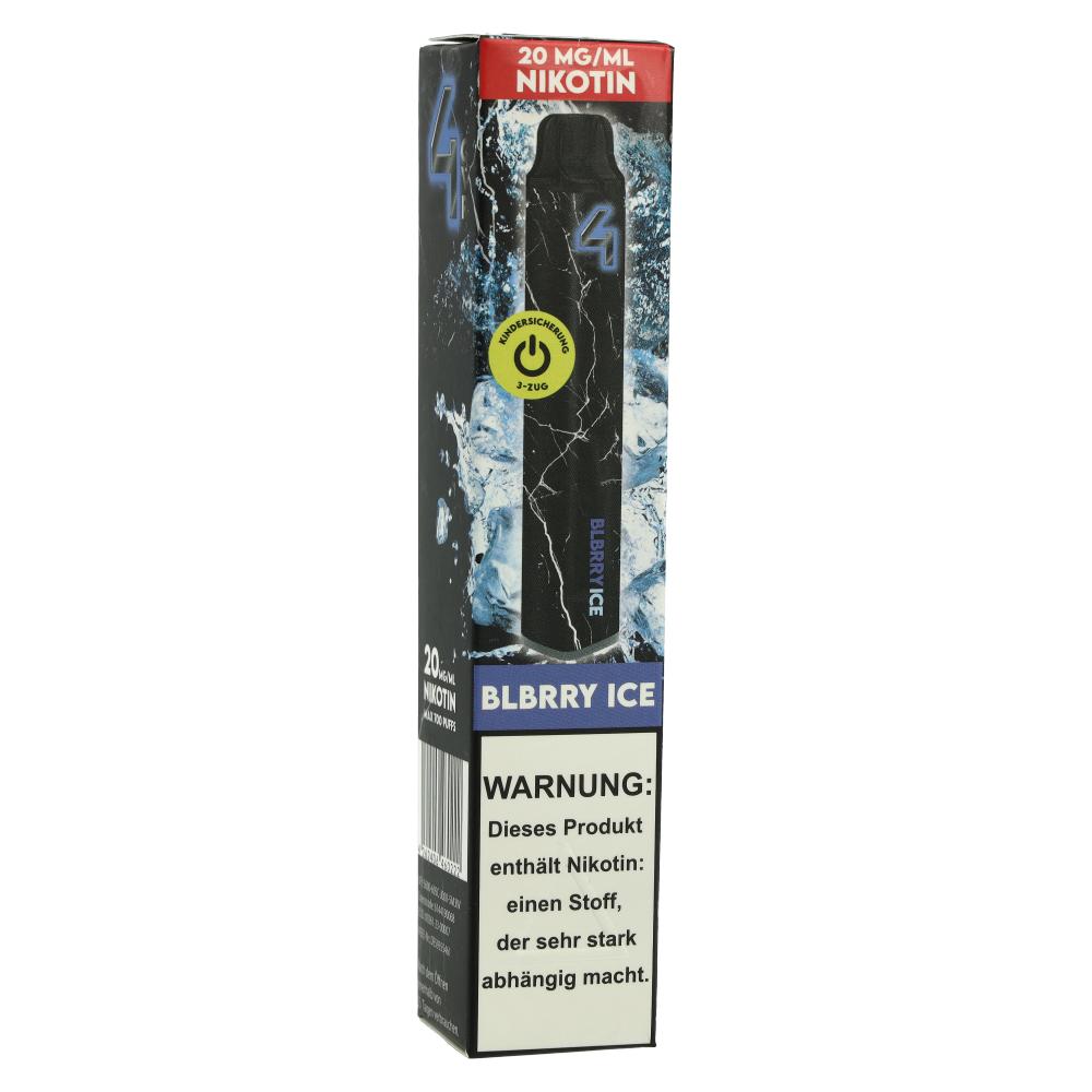 4 Vape Einweg E-Zigarette Blueberry Ice 20mg