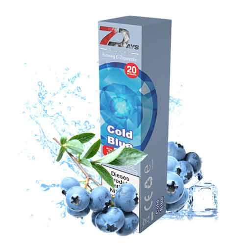 7Days Vape Cold Blue Einweg E-Zigarette 20mg