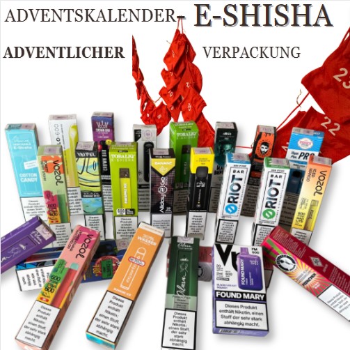 Adventskalender E-Shisha mit Nikotin