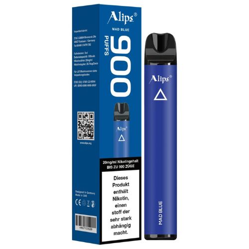 Alips 900 Mad Blue Einweg E-Zigarette 20mg
