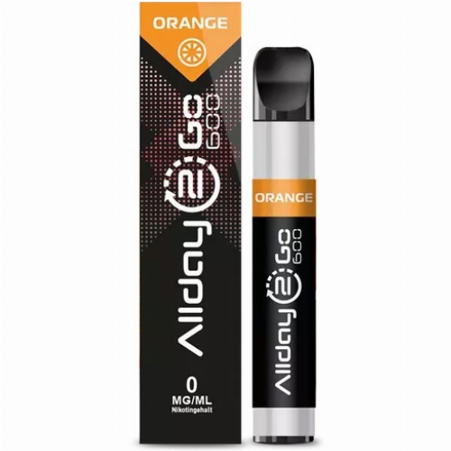 Allday 2 Go Einweg E-Zigarette Orange Aroma 0mg