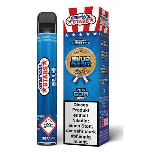 American Stars Einweg E-Zigarette Blue Magic Aroma 20mg
