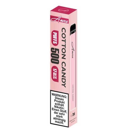 Anoca 500 Einweg E-Shisha Cotton Candy 17 mg Nikotin