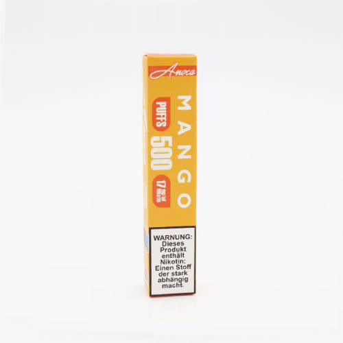 Anoca 500 Einweg E-Shisha Mango 17 mg Nikotin