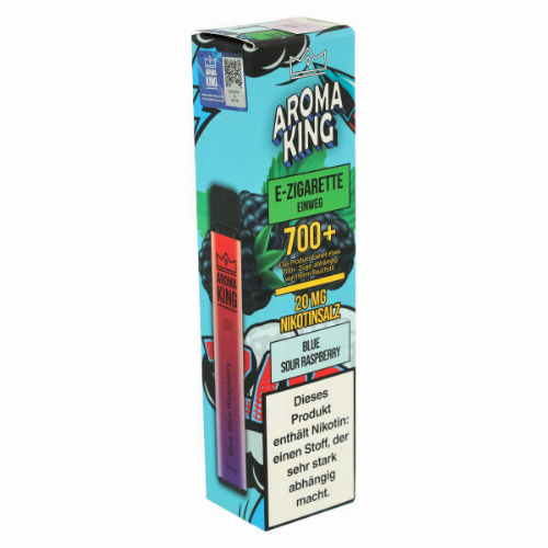 Aroma King 700+ Blue Sour Raspberry Einweg E-Zigarette 20mg