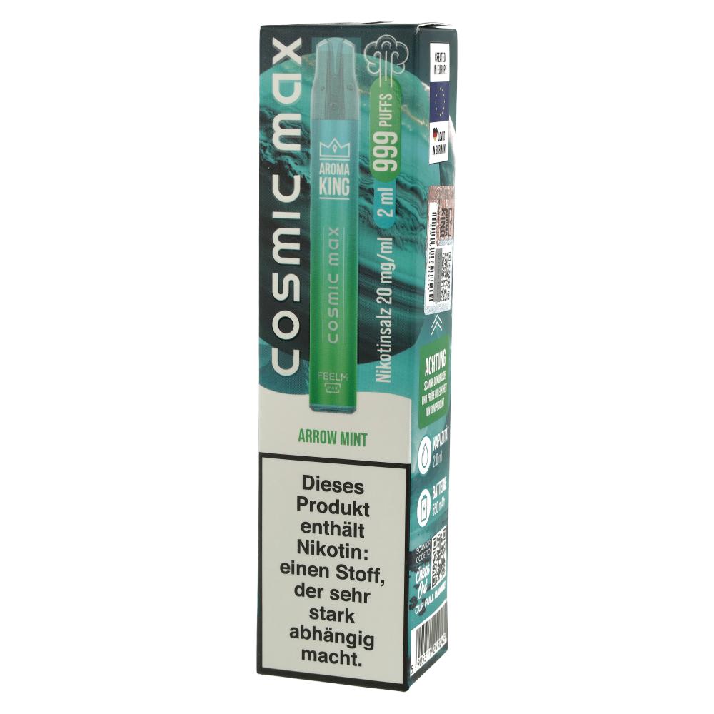 Aroma King Cosmic Max Einweg E-Zigarette Arrow Mint 20mg