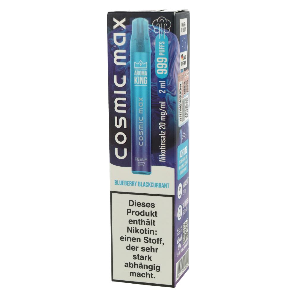 Aroma King Cosmic Max Einweg E-Zigarette Blueberry Blackcurrant 20mg