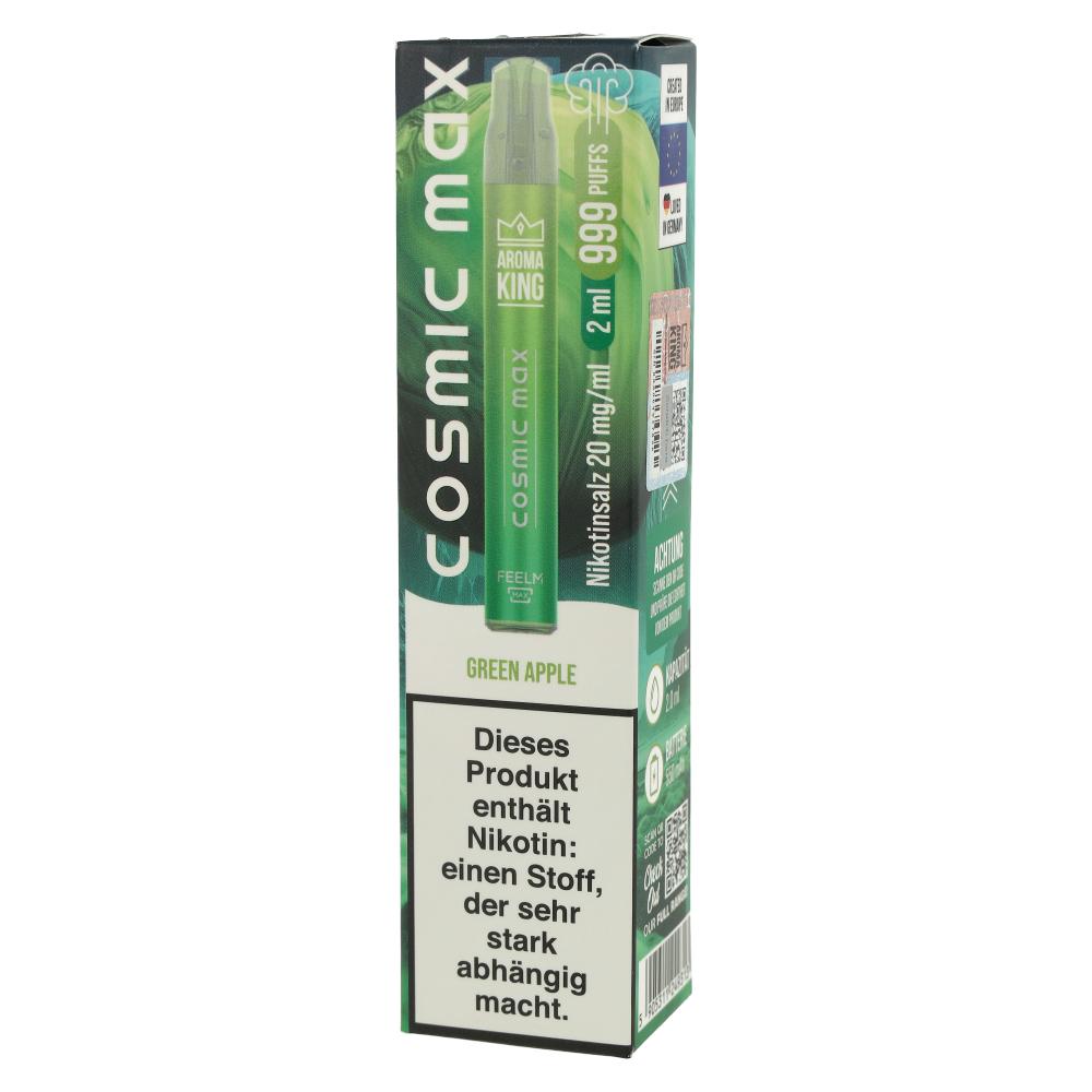 Aroma King Cosmic Max Einweg E-Zigarette Green Apple 20mg