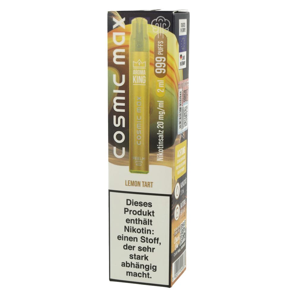 Aroma King Cosmic Max Einweg E-Zigarette Lemon Tart 20mg