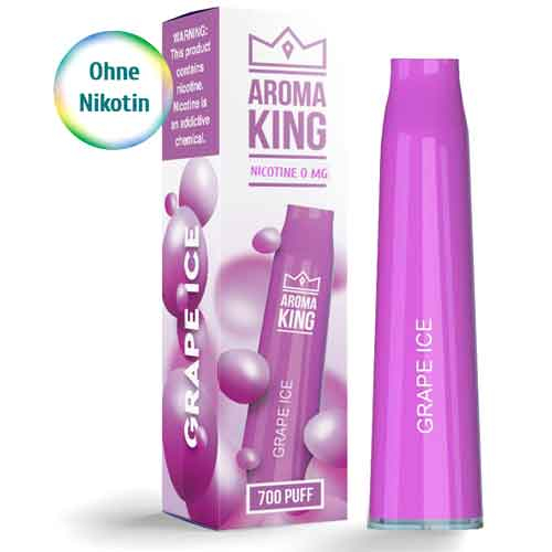 Aroma King Pyramide 700 Grape Ice E-Shisha 0mg Nikotin