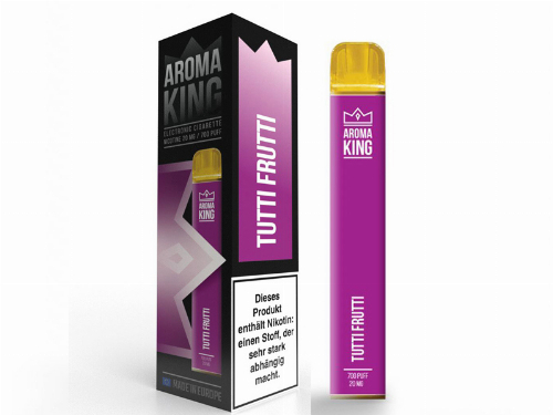 Aroma King Q-BAR 700 Tutti Frutti Einweg E-Shisha 20 mg Nikotin