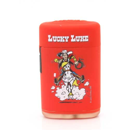 Atomic Jet Feuerzeug Lucky Luke rot