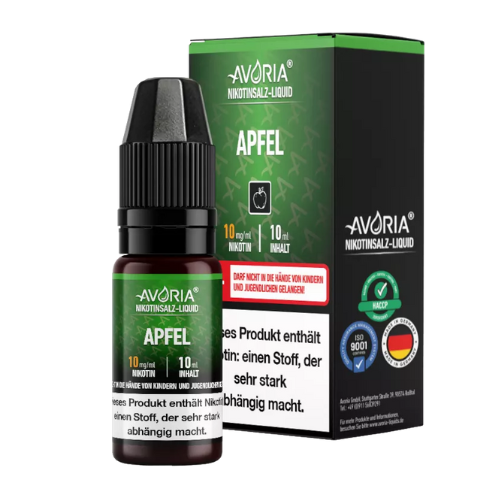 Avoria Nikotinsalz Liquid Apfel 10mg