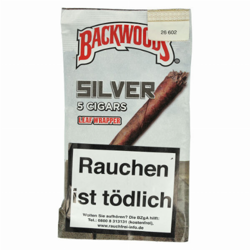 Backwoods Silver 100 % Tobacco 5Stk.