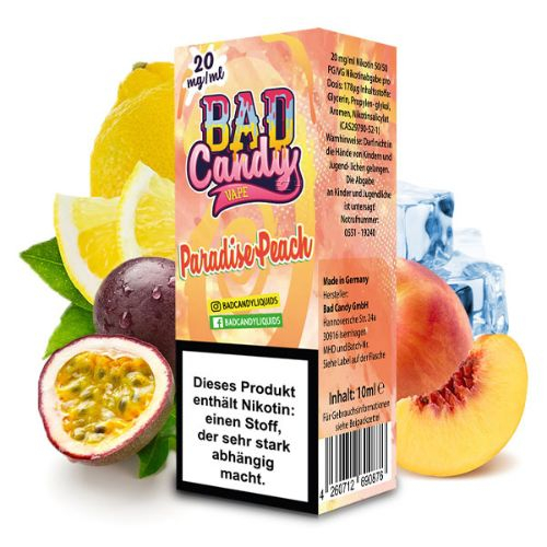 BAD Candy Paradise Peach 10mg Nic Salt Liquid