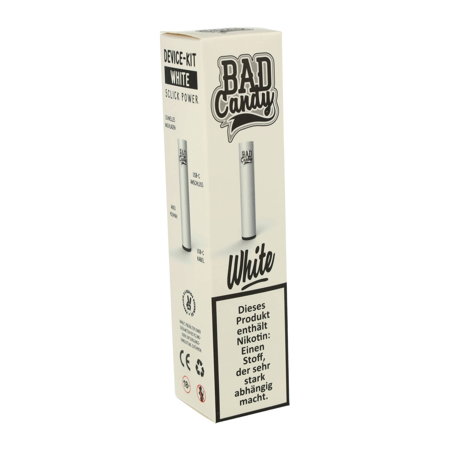 Bad Candy Pod2Go Akkuträger Weiß E-Zigarette