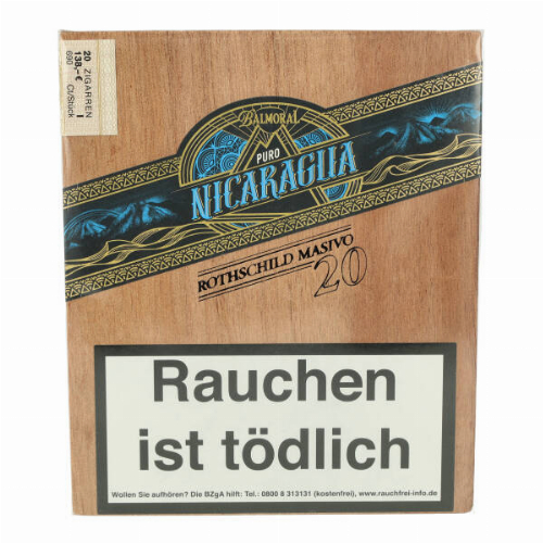 Balmoral Zigarren Puro Nicaragua Rothschild Masivo 20Stk.