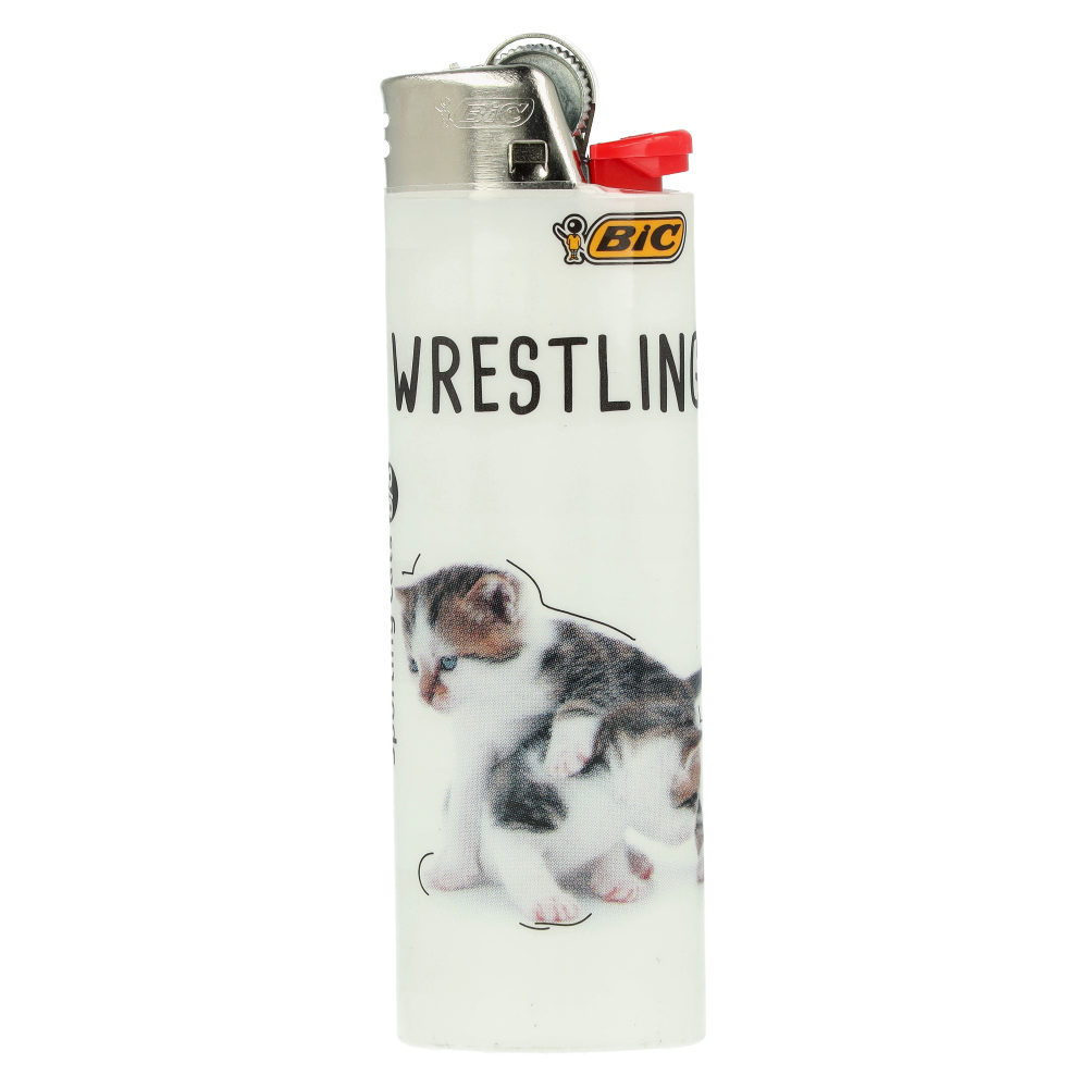 BIC Feuerzeug Sporting Cats Wrestling 8v8