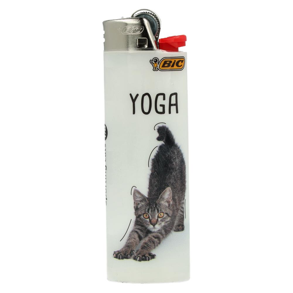 BIC Feuerzeug Sporting Cats Yoga 1v8