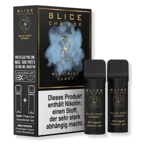 Blice Charge Blue Mint Candy Prefilled Pods 2x2ml 20mg