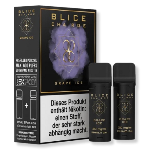 Blice Charge Grape Ice Prefilled Pods 2x2ml 20mg
