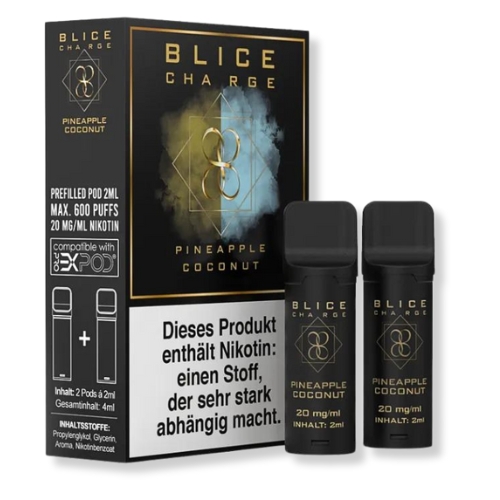 Blice Charge Pineapple Coconut Prefilled Pods 2x2ml 20mg