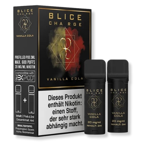 Blice Charge Vanilla Cola Prefilled Pods 2x2ml 20mg