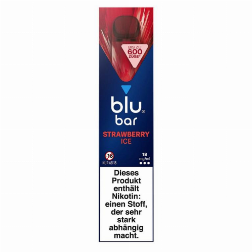 Blu Bar Einweg E-Shisha Strawberry Ice 18mg