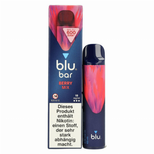 Blu Bar Einweg E-Zigarette Berry Mix 18mg