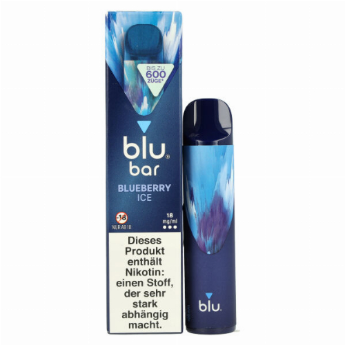 Blu Bar Einweg E-Zigarette Blueberry Ice 18mg