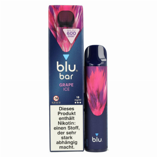 Blu Bar Einweg E-Zigarette Grape Ice 18mg