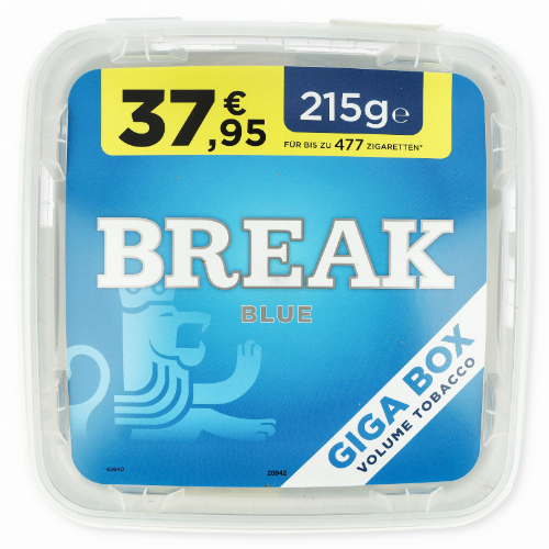 Break Tabak Blau 215g Eimer Volumentabak