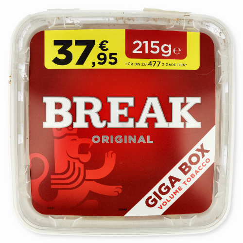 Break Tabak Original Rot 215g Eimer Volumentabak