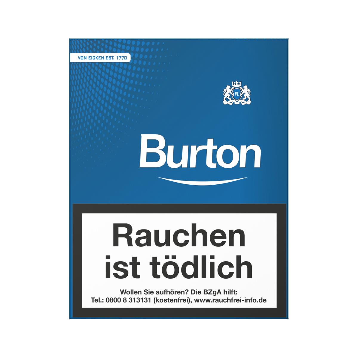 Burton Filter Zigarillos Blue mit Naturdeckblatt 25er (ehemals White)