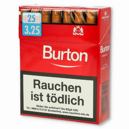Burton Filter Cigarillos Original 25er Einzelpackung