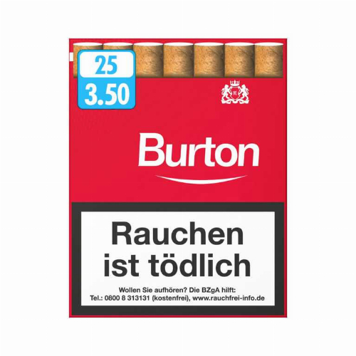 Burton Filter Cigarillos Original Naturdeckblatt XL-Box 25er 