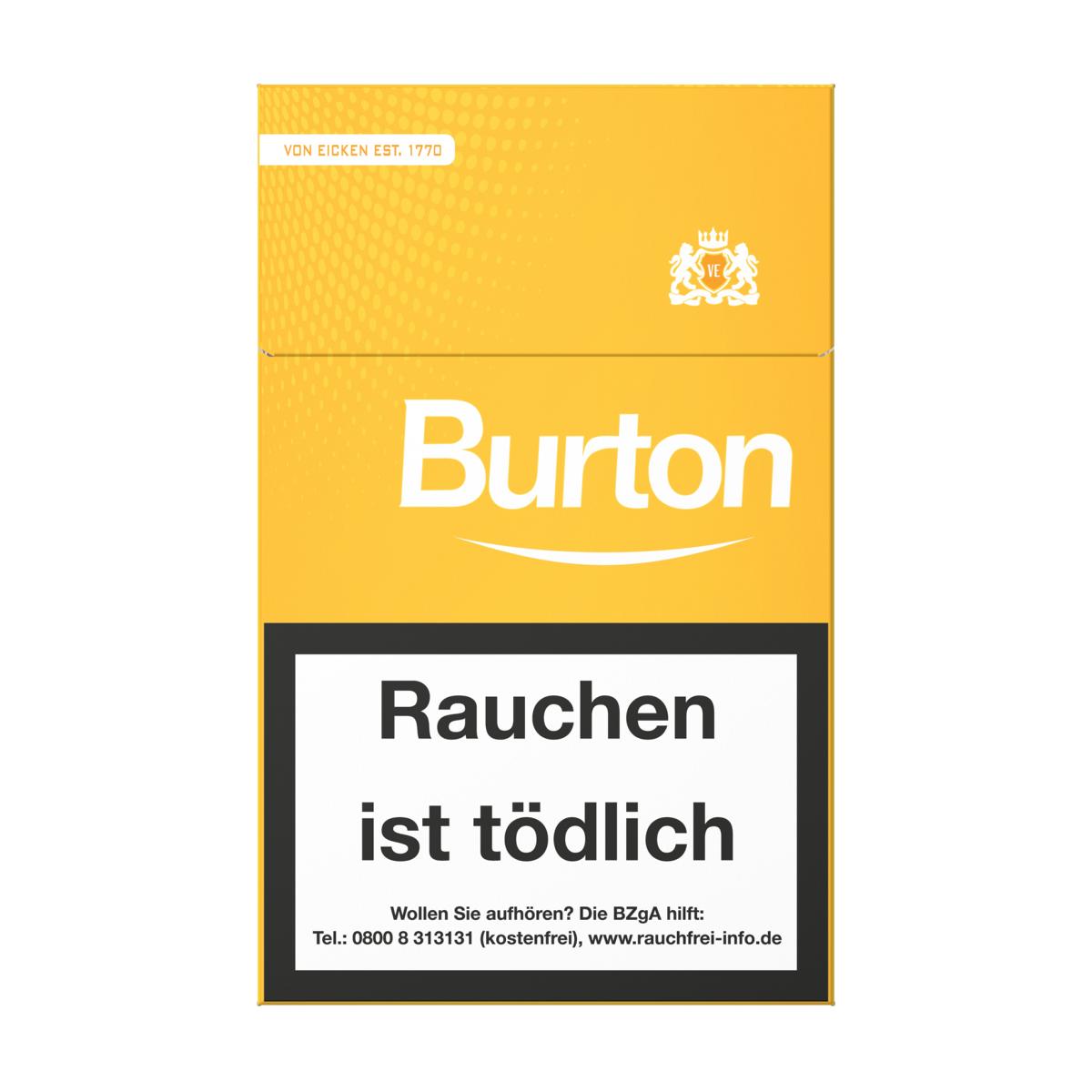 Einzelpackung Burton Filterzigarillos Gold Naturdeckblatt