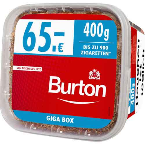 Burton Tabak Rot 4XL 400g Giga Box Volumentabak