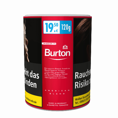 Burton Tabak Rot Original 120g Dose Feinschnitt