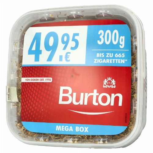 Burton Tabak Rot XXXL 300g Mega Box Volumentabak