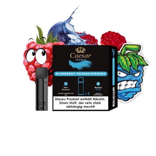 Caesar Shadow Pods Blueberry Sourraspberry 2x2ml 20mg