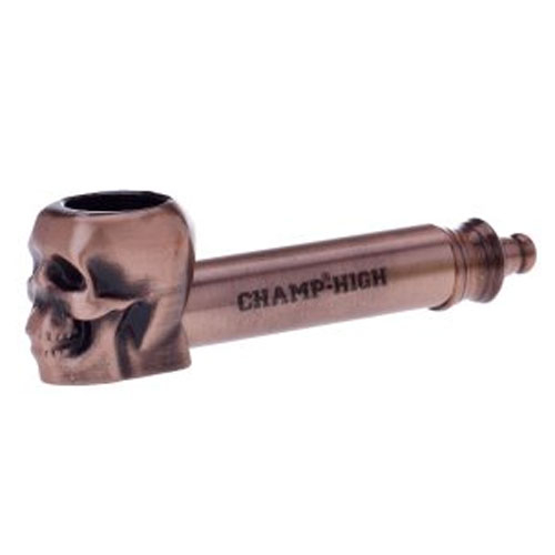Champ Metall Pocket-Pipe Skull kupfer