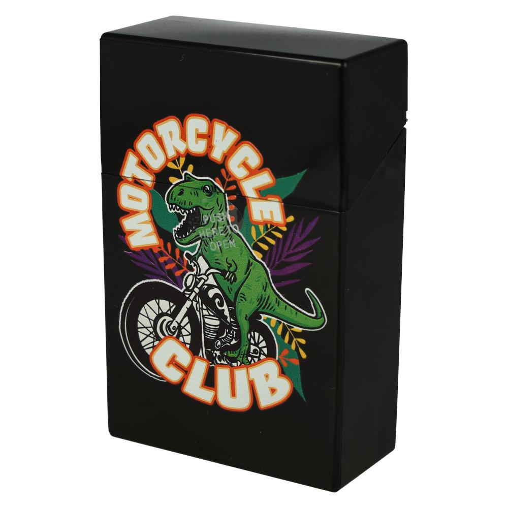 Champ Zigarettenetui Kunststoff Cool Dino Motorcycle Club