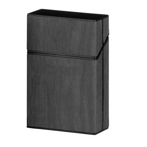 Clic Boxx Zigarettenbox mit Holzoptik 20er grau