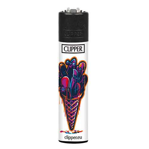 Clipper Feuerzeug Eis Waffel 4v4
