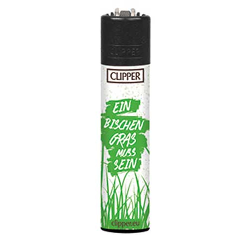 Clipper Feuerzeug Hanf + Gras 8v8